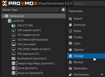 Veeam Application Backup Repository - Proxmox LXC 2 image 16