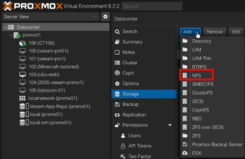 Veeam Application Backup Repository - Proxmox LXC 3 image 17