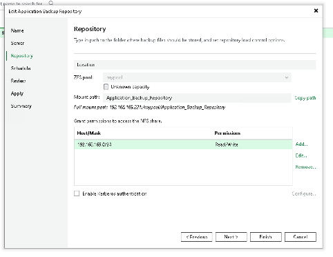 The Veeam Application Backup Repository - 13.1 4 image 3