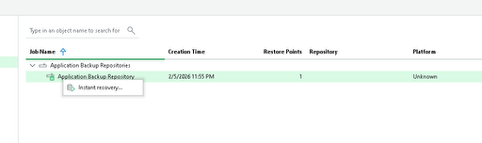 The Veeam Application Backup Repository - 13.1 7 image 6