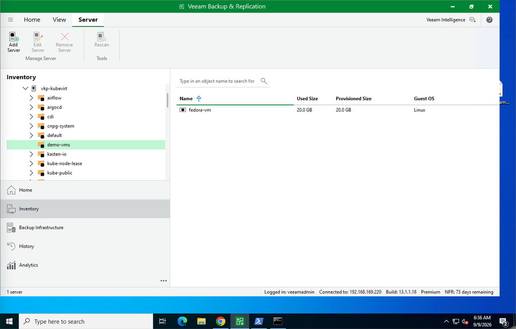 Veeam Backup & Replication for OpenShift Virtualization 14 image 13