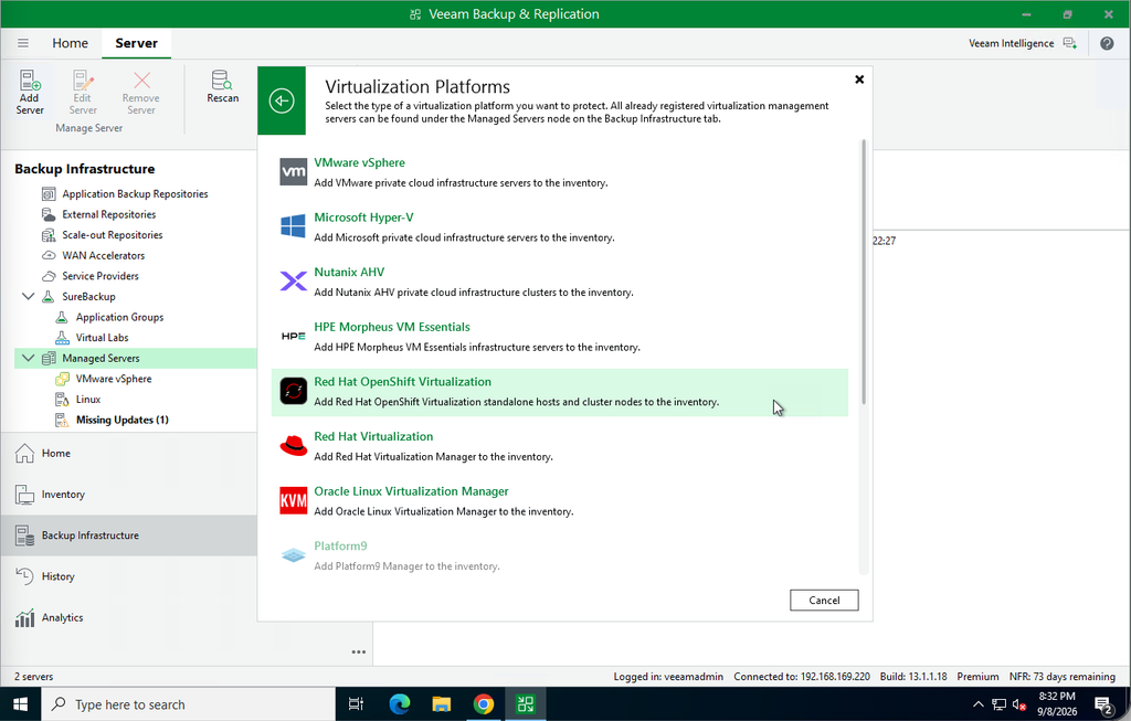 Veeam Backup & Replication for OpenShift Virtualization 10 image 9